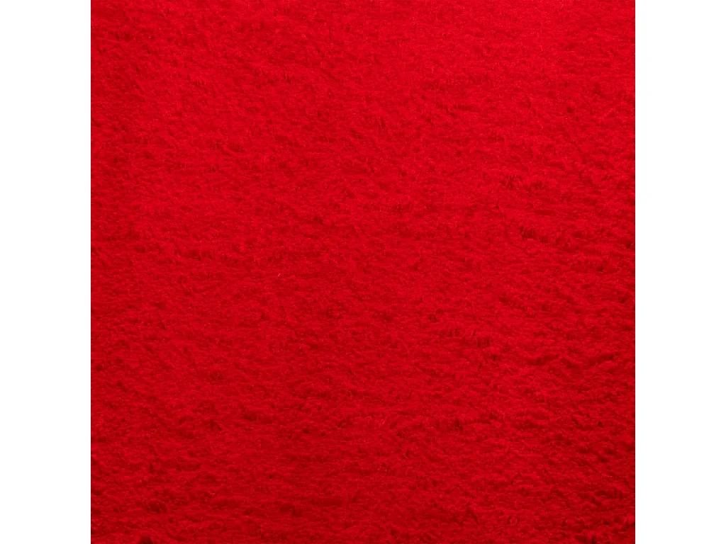 Hester  Vloerkleed HUARTE laagpolig zacht wasbaar 120x120 cm rood