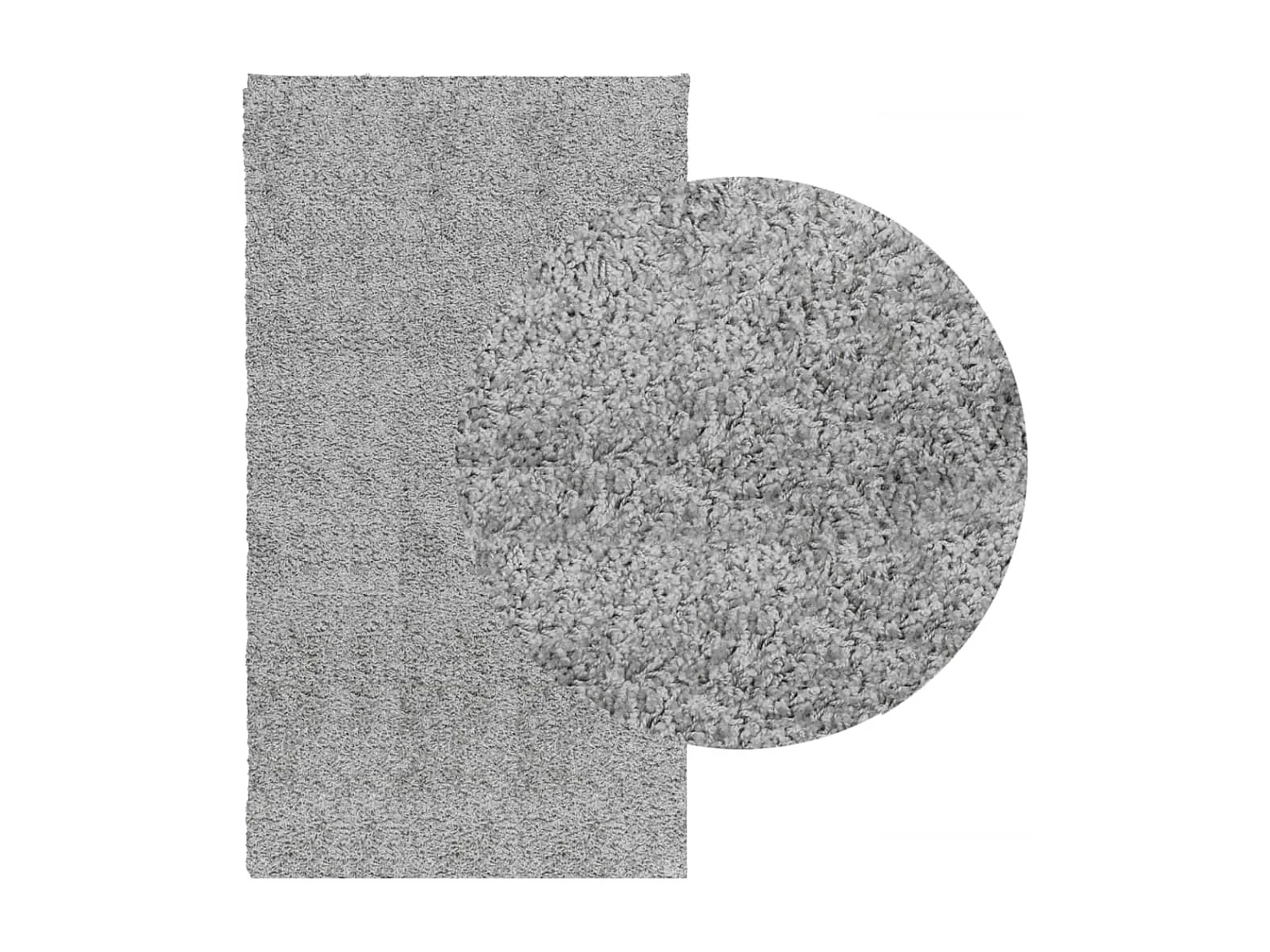 Vito  Tapis shaggy PAMPLONA poils longs moderne gris 60x110 cm