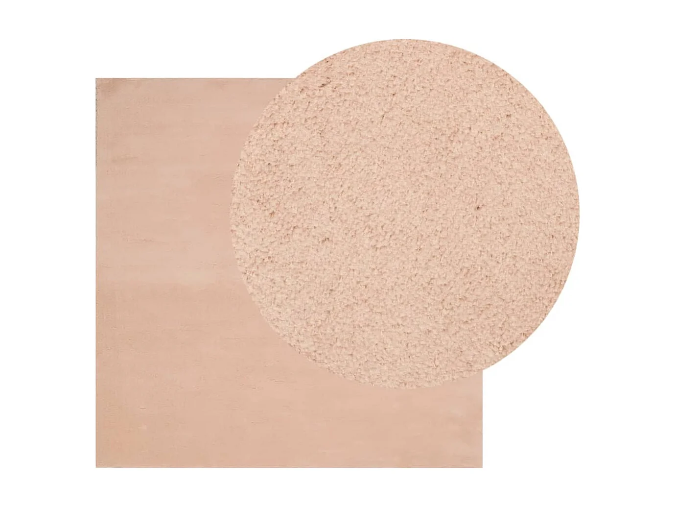 Prolenta Premium -  Tapis HUARTE à poils courts doux lavable rouge clair 200x200 cm