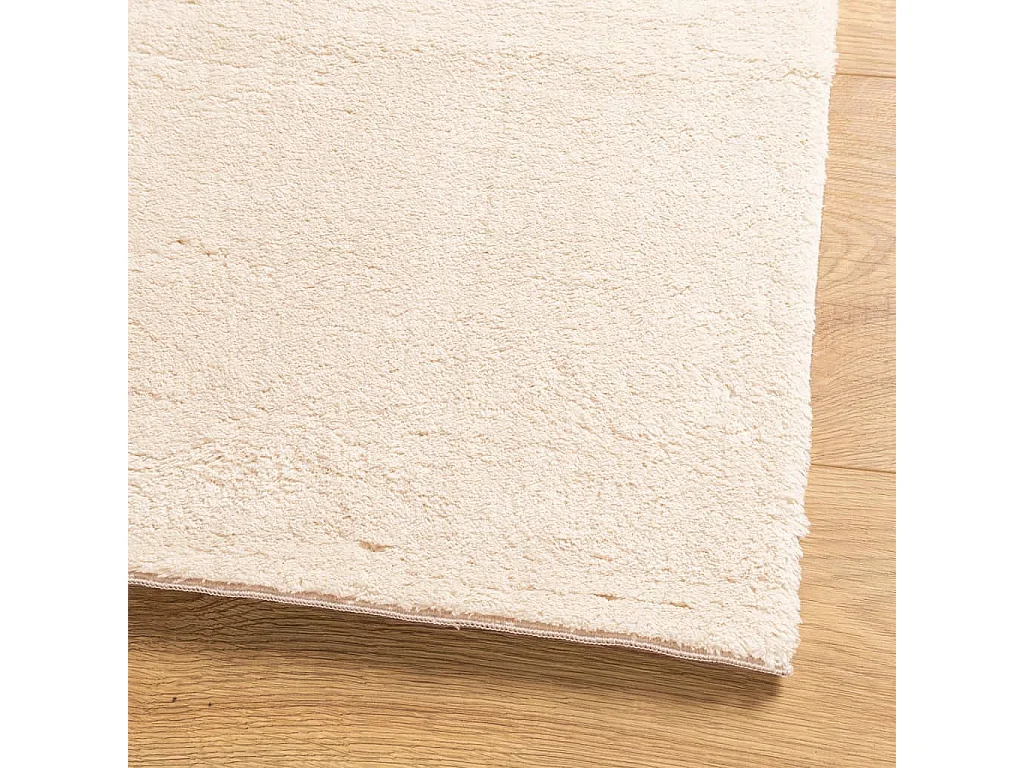 Hester  Tapis HUARTE à poils courts doux et lavable beige 160x160 cm