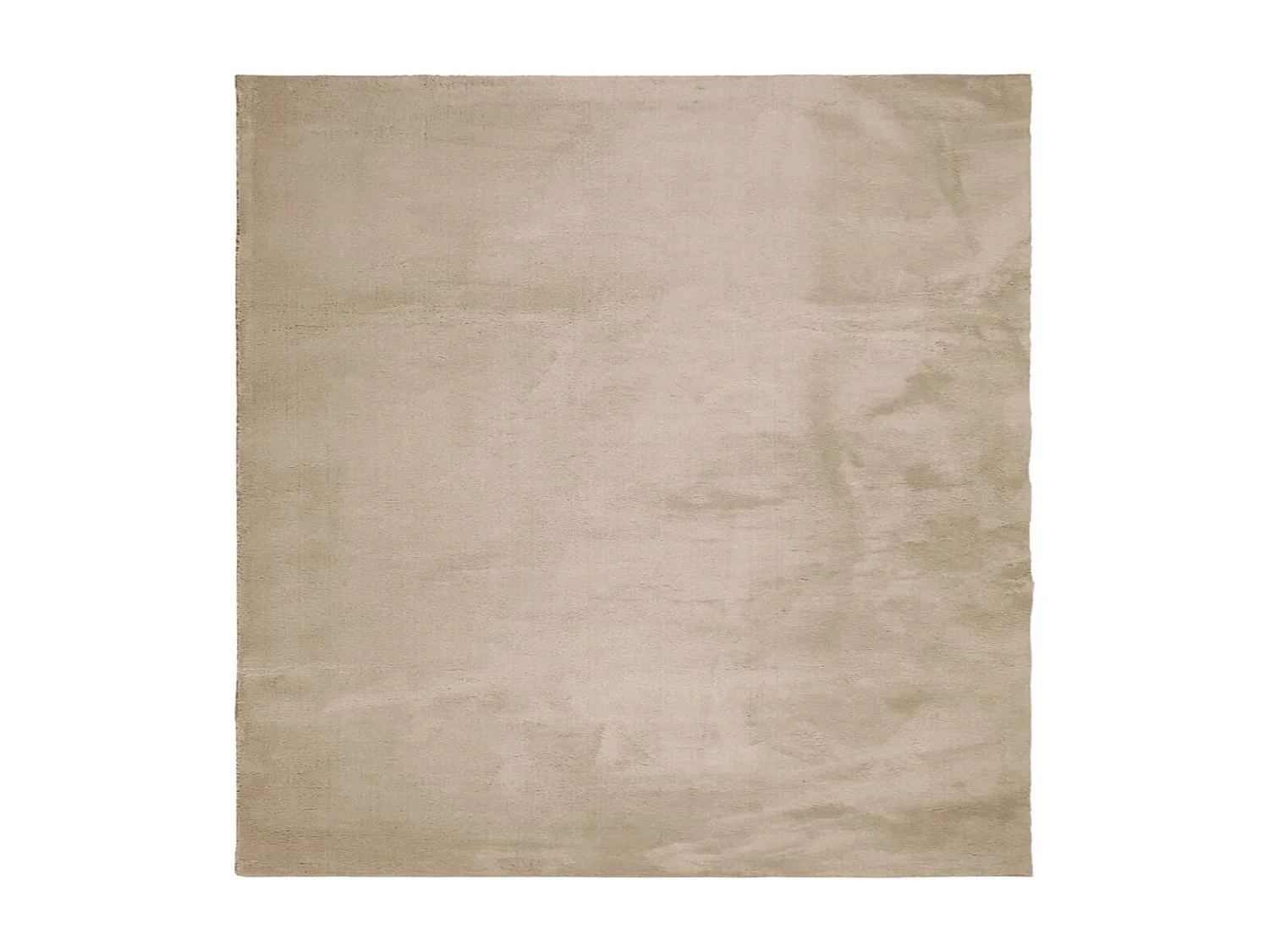 Hester  Tapis HUARTE à poils courts doux et lavable sable 200x200 cm