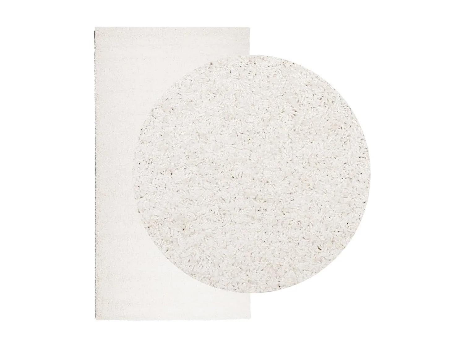 Vito  Tapis shaggy PAMPLONA poils longs moderne crème 80x150 cm