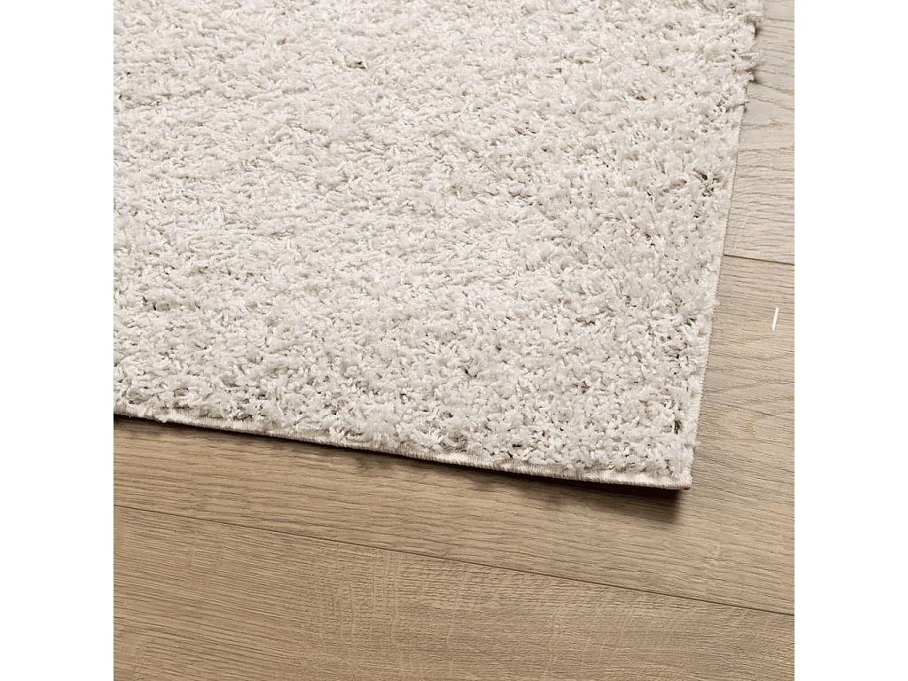 Vito  Tapis shaggy PAMPLONA poils longs moderne crème 80x150 cm