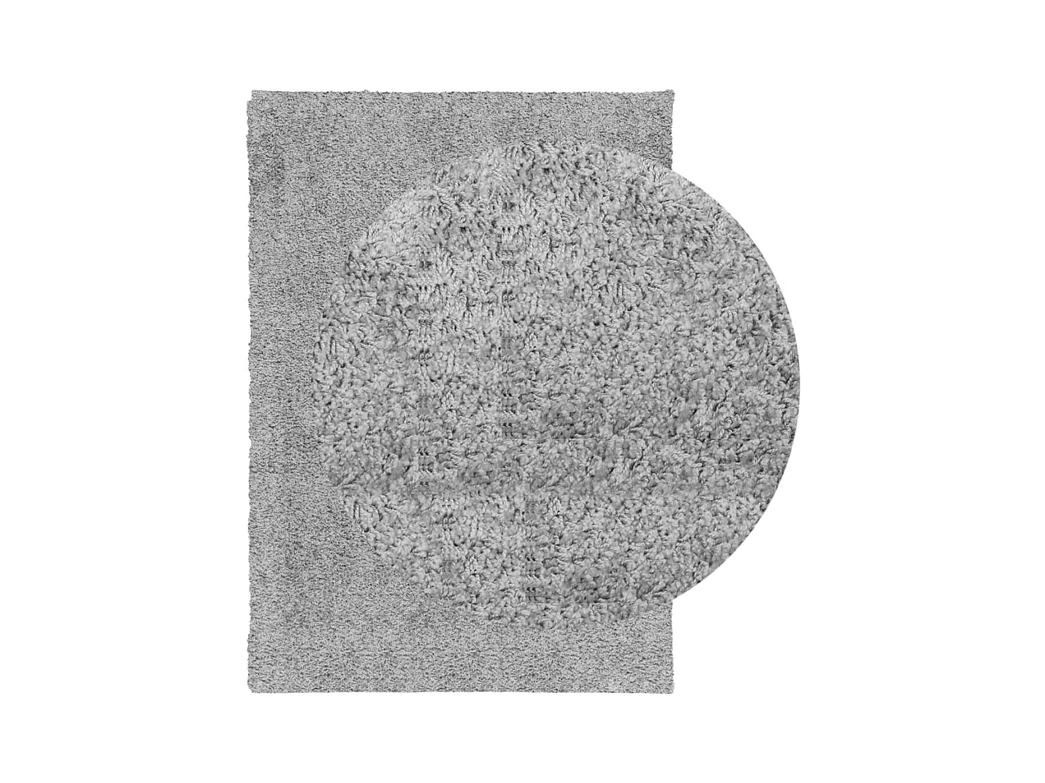 Vito  Tapis shaggy PAMPLONA poils longs moderne gris 160x230 cm