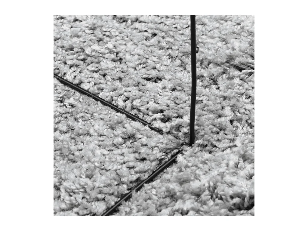 Vito  Tapis shaggy PAMPLONA poils longs moderne gris 160x230 cm