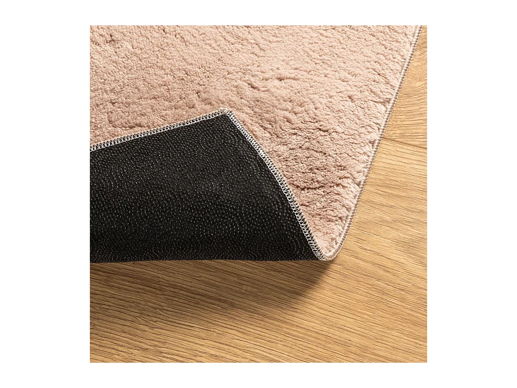 Prolenta Premium -  Vloerkleed HUARTE laagpolig zacht wasbaar 160x160 cm roze