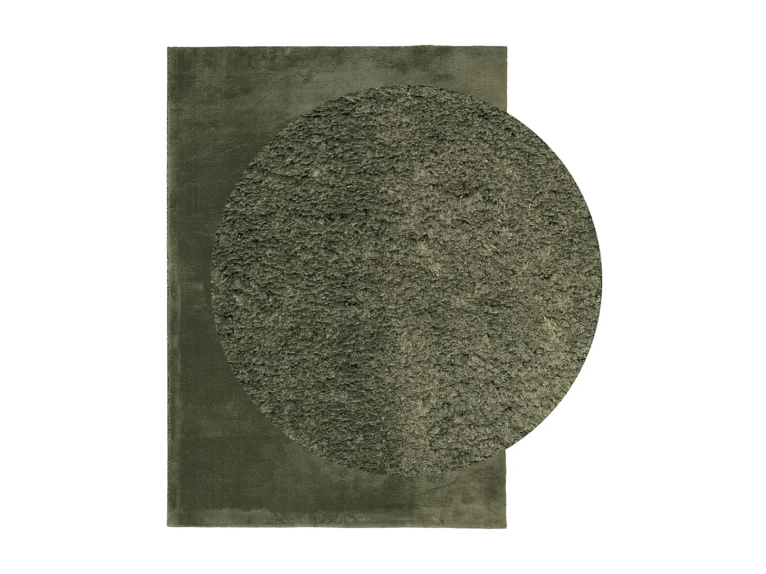 Prolenta Premium -  Tapis HUARTE à poils courts doux lavable vert forêt 200x280 cm