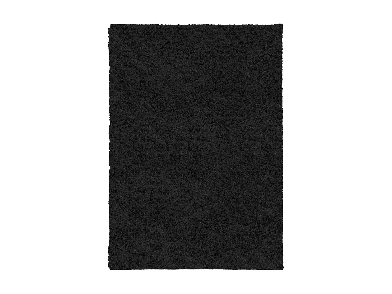 Vito  Alfombra peluda de pelo largo moderna PAMPLONA negra 120x170 cm