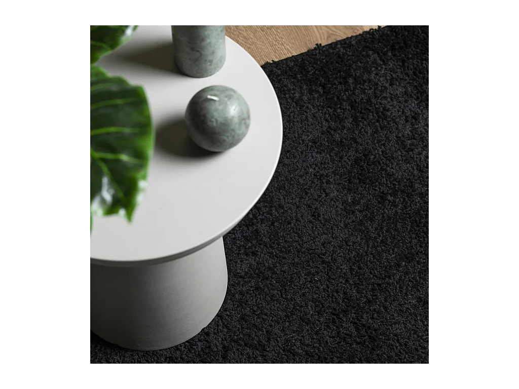Vito  Shaggy-Teppich PAMPLONA Hochflor Modern Schwarz 120x170 cm
