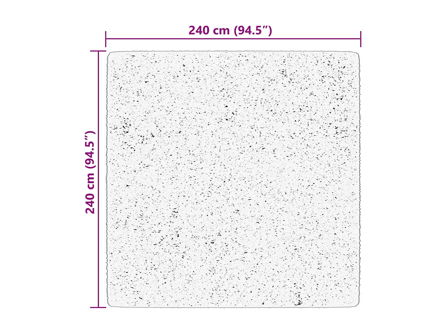 Prolenta Premium -  Vloerkleed HUARTE laagpolig zacht wasbaar 240x240 cm rood