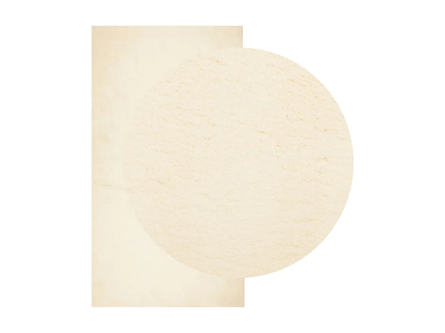 Prolenta Premium -  Tapis HUARTE à poils courts doux et lavable crème 60x110 cm