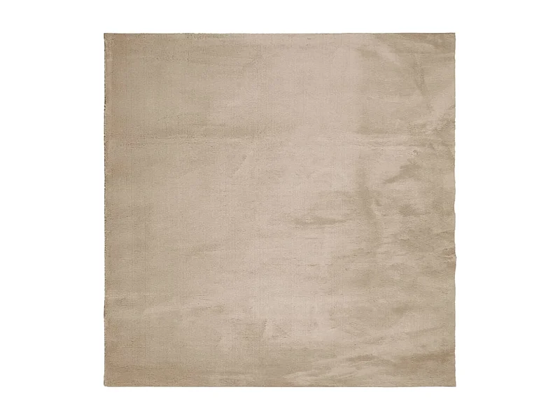 Hester  Vloerkleed HUARTE laagpolig zacht wasbaar 120x120cm zandkleurig