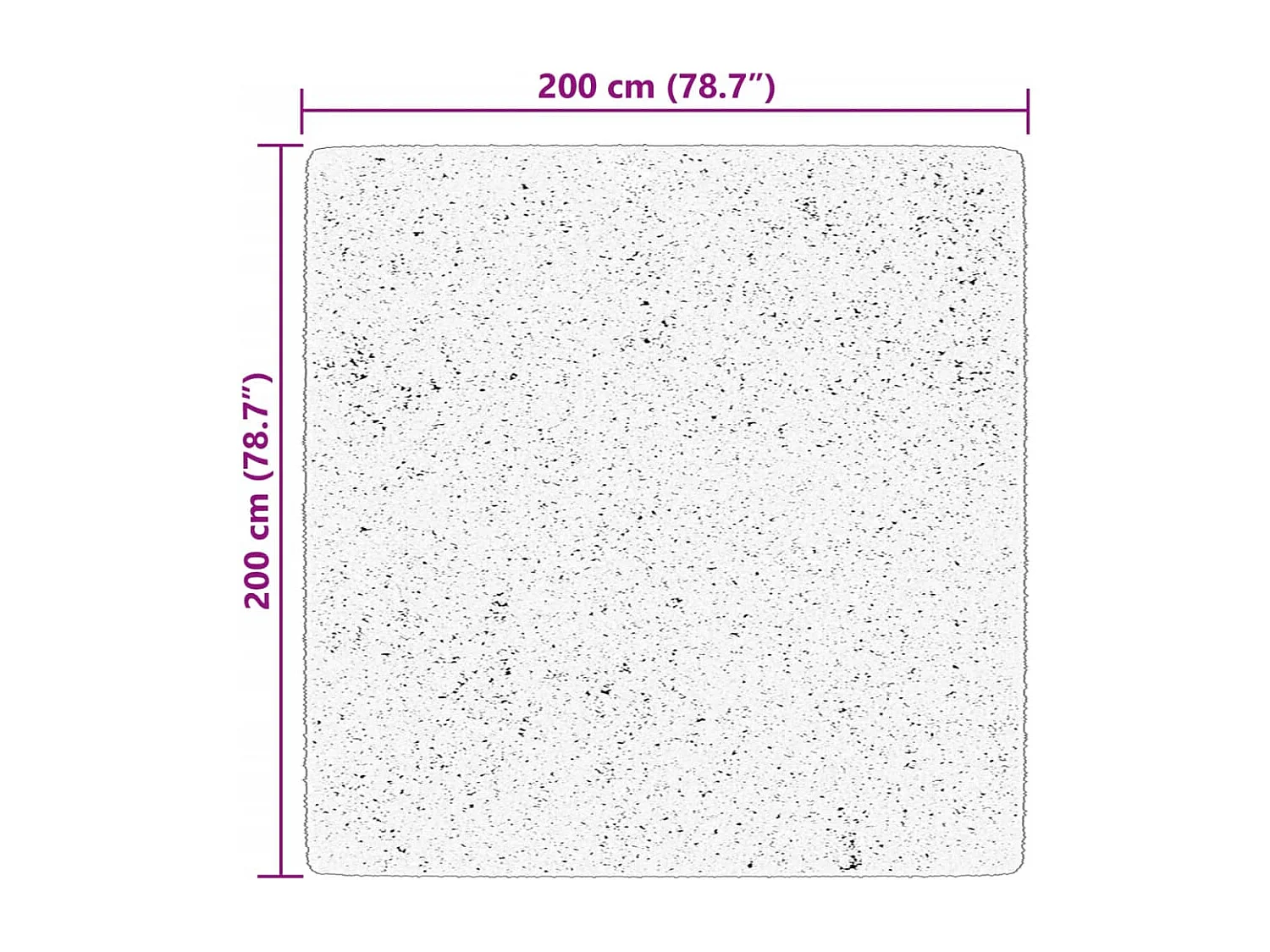 Prolenta Premium -  Vloerkleed HUARTE laagpolig zacht wasbaar 200x200 cm rood