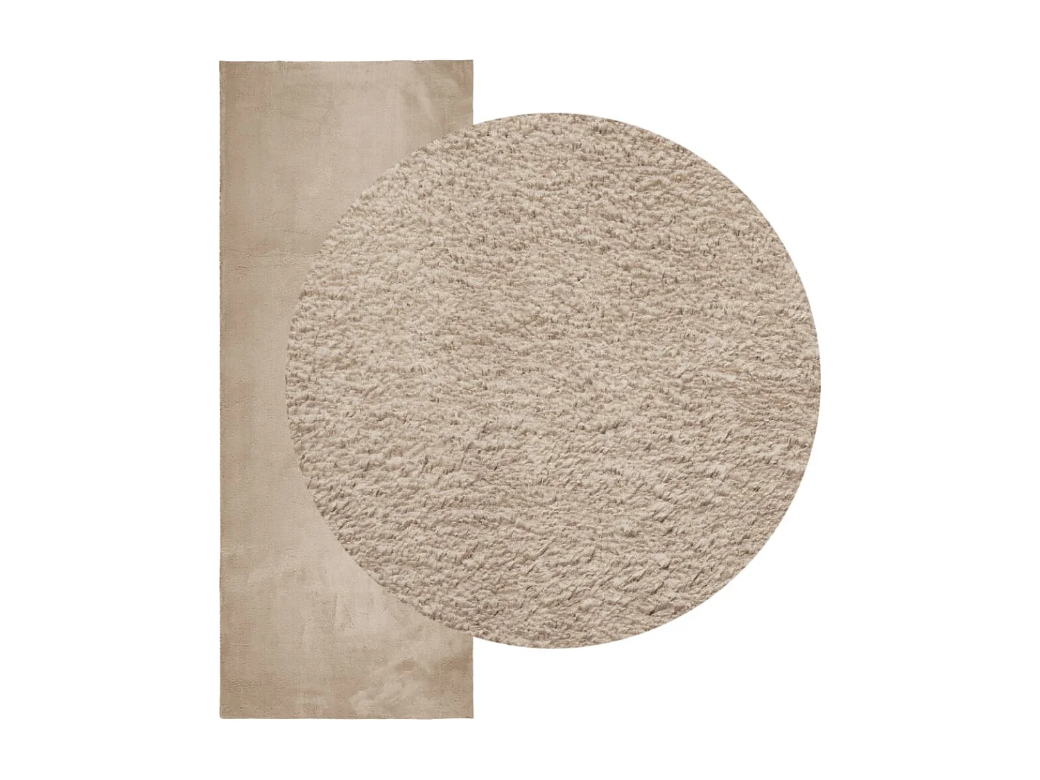 Prolenta Premium -  Tapis HUARTE à poils courts doux et lavable sable 80x200 cm