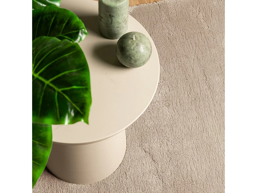 Prolenta Premium -  Tapis HUARTE à poils courts doux et lavable sable 80x200 cm