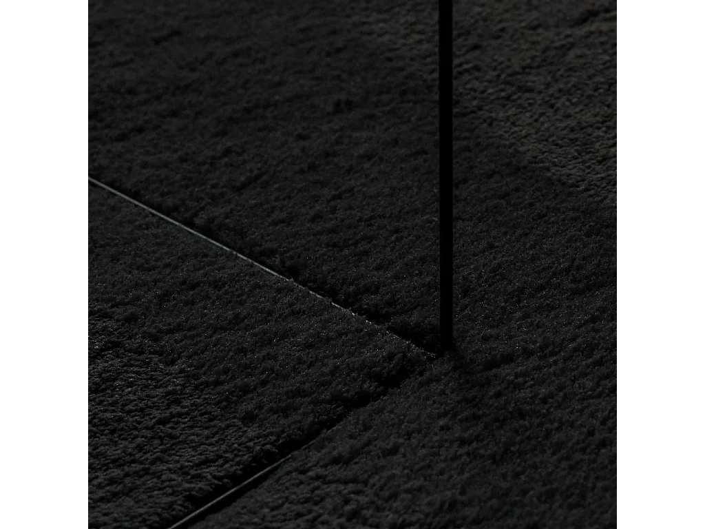 Prolenta Premium -  Tapis HUARTE à poils courts doux et lavable noir 120x170 cm