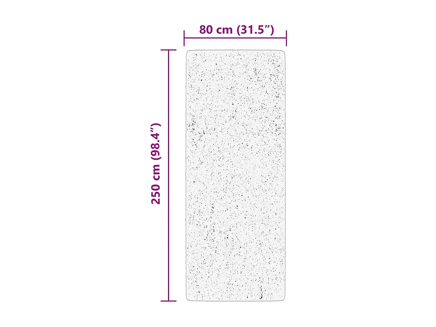 Prolenta Premium -  Tapis HUARTE à poils courts doux lavable rouge clair 80x250 cm