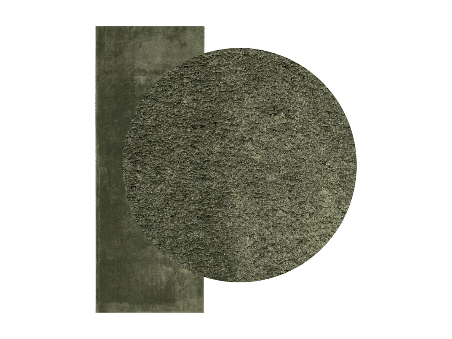 Prolenta Premium -  Vloerkleed HUARTE laagpolig zacht wasbaar 80x200 cm bosgroen