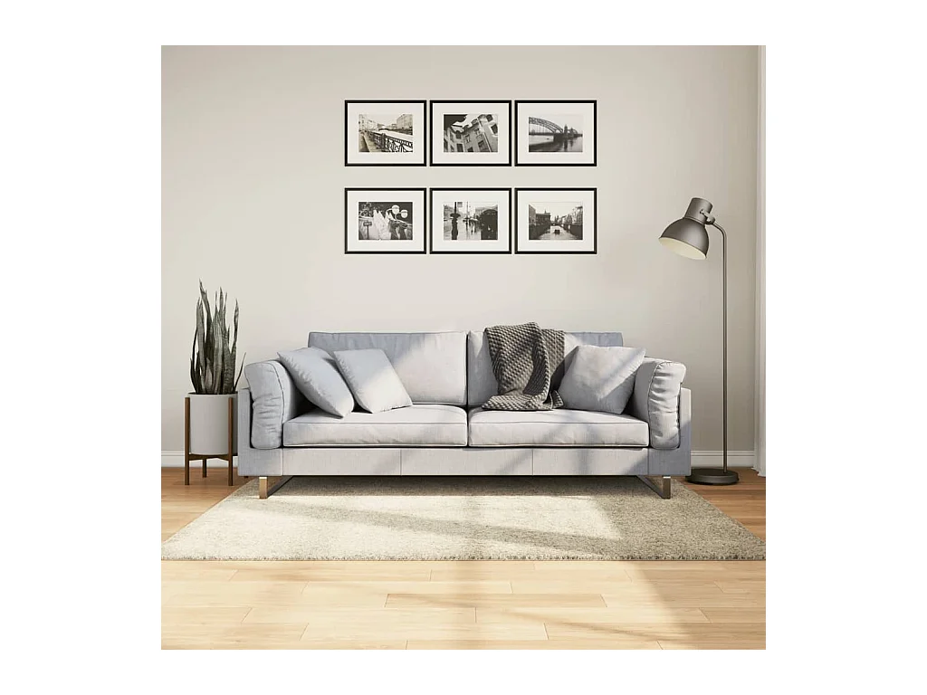 Vito  Vloerkleed PAMPLONA shaggy hoogpolig modern 120x170 cm goud