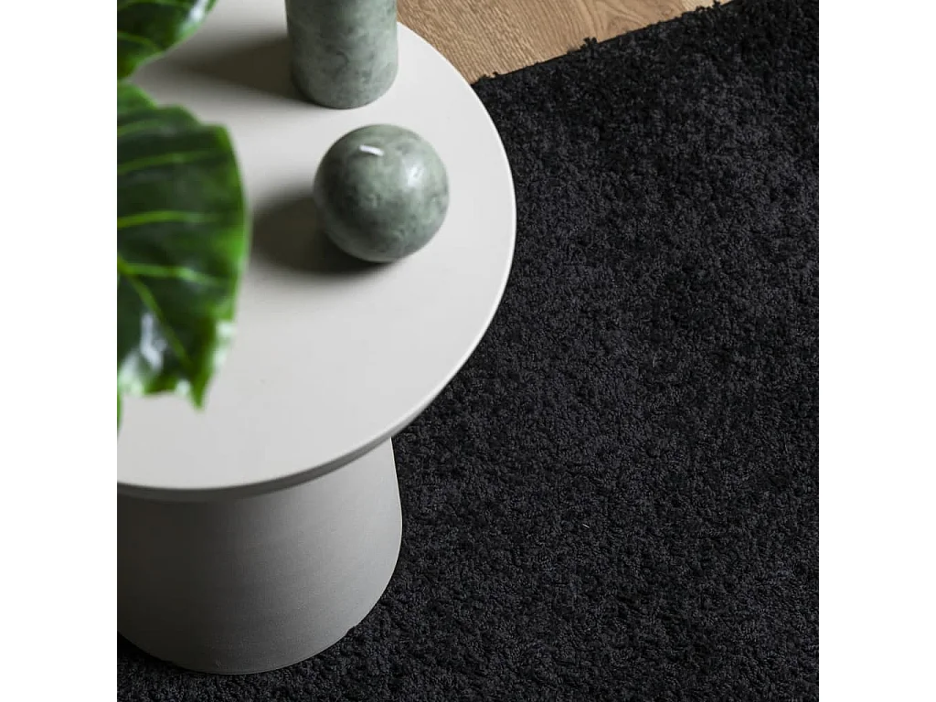 Vito  Shaggy-Teppich PAMPLONA Hochflor Modern Schwarz 240x240 cm