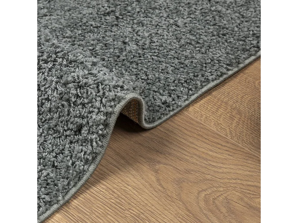 Vito  Teppich Shaggy Hochflor Modern Grün 200x200 cm