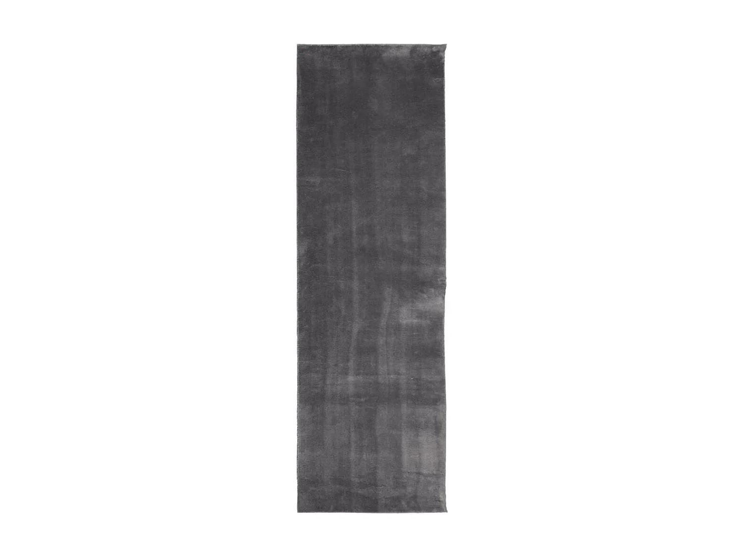 Hester  Tapis HUARTE à poils courts doux et lavable anthracite 80x250cm