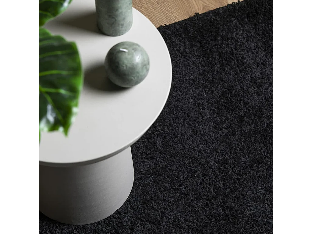 Vito  Shaggy-Teppich PAMPLONA Hochflor Modern Schwarz 200x280 cm