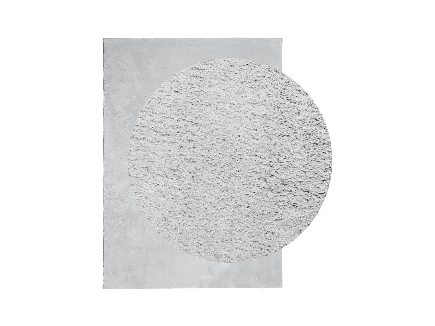 Prolenta Premium -  Tapis HUARTE à poils courts doux et lavable gris 160x230 cm