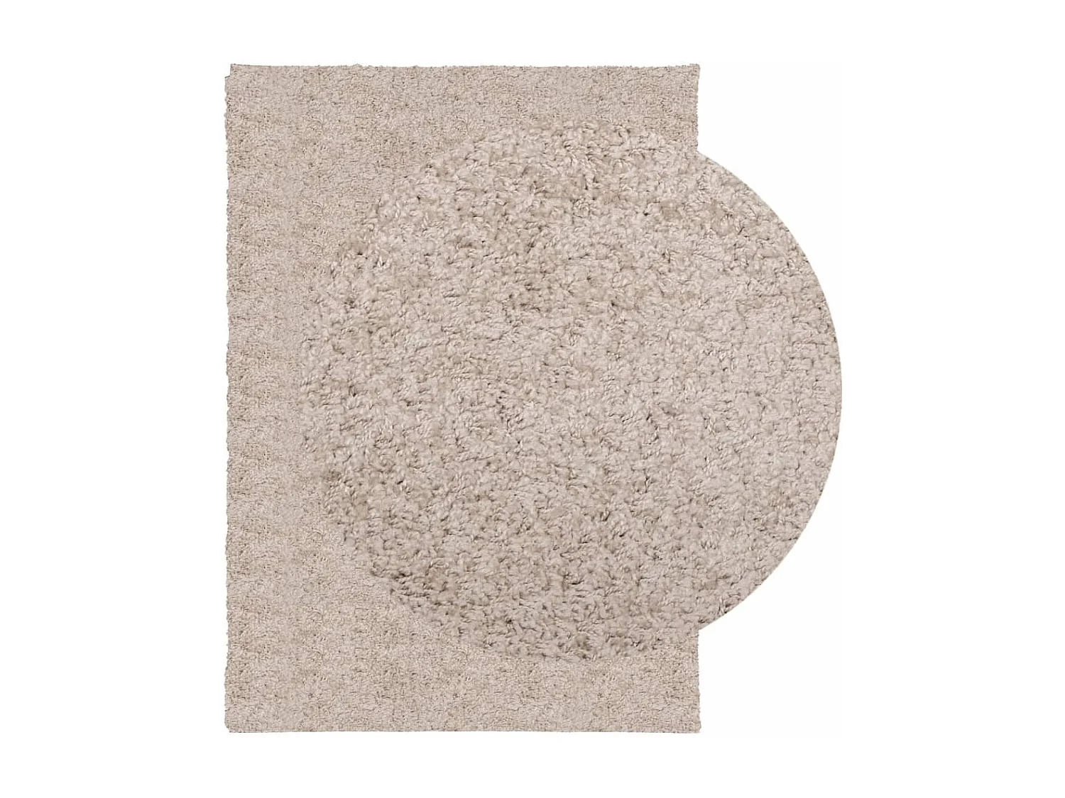 Vito  Tapis shaggy PAMPLONA poils longs moderne beige 120x170 cm