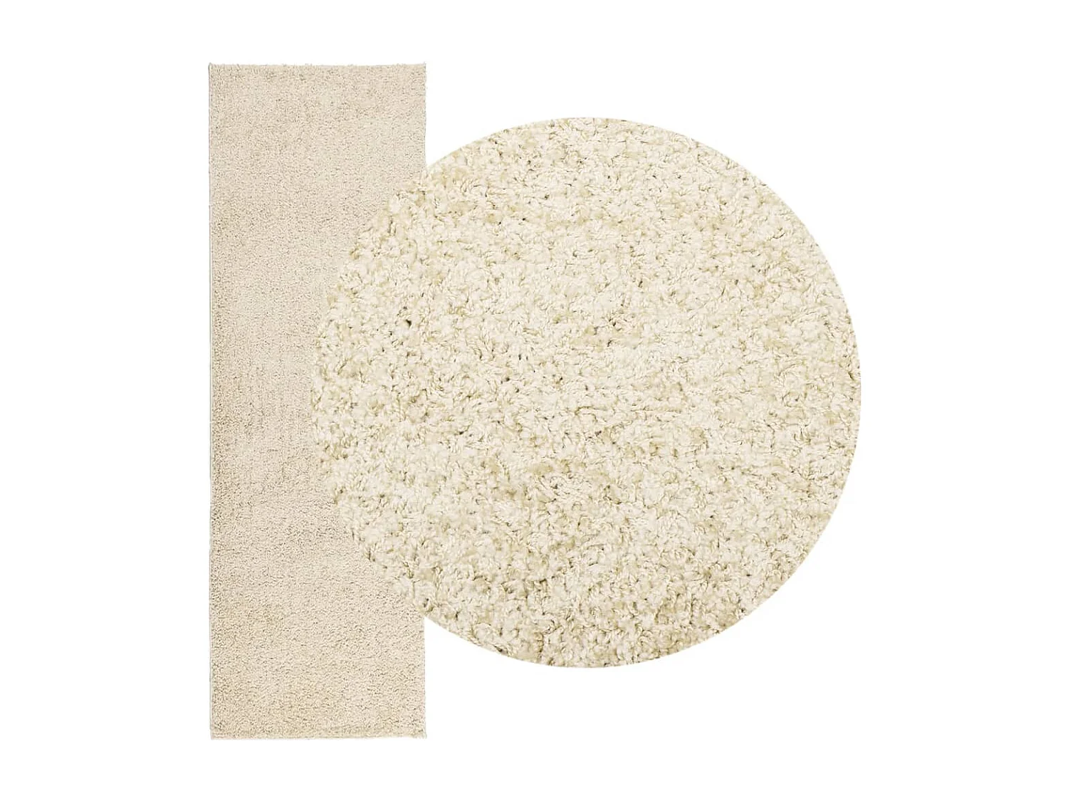 Vito  Tapis shaggy PAMPLONA poils longs moderne doré 80x250 cm