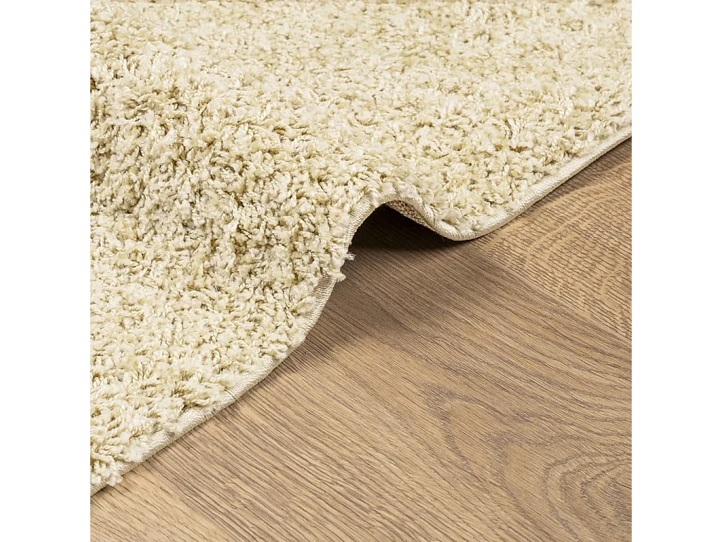 Vito  Tapis shaggy PAMPLONA poils longs moderne doré 80x250 cm