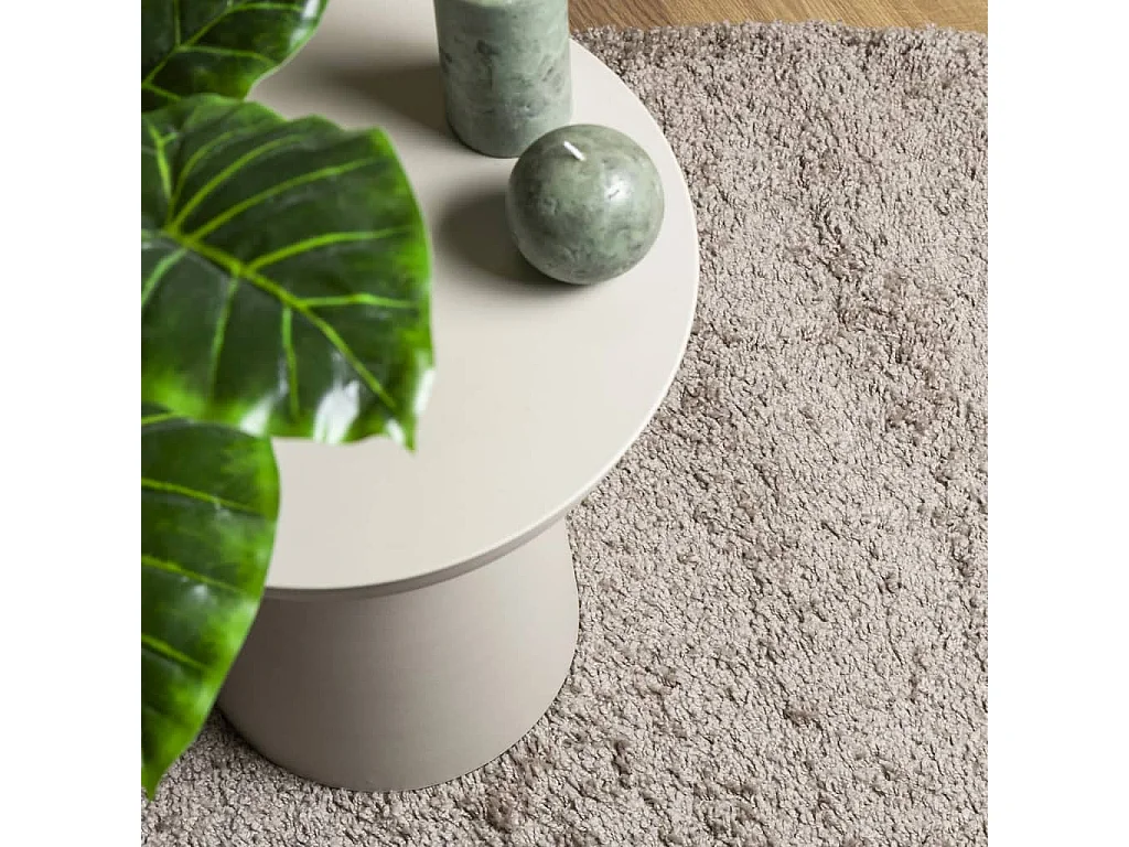 Vito  Shaggy-Teppich PAMPLONA Hochflor Modern Beige 60x110 cm