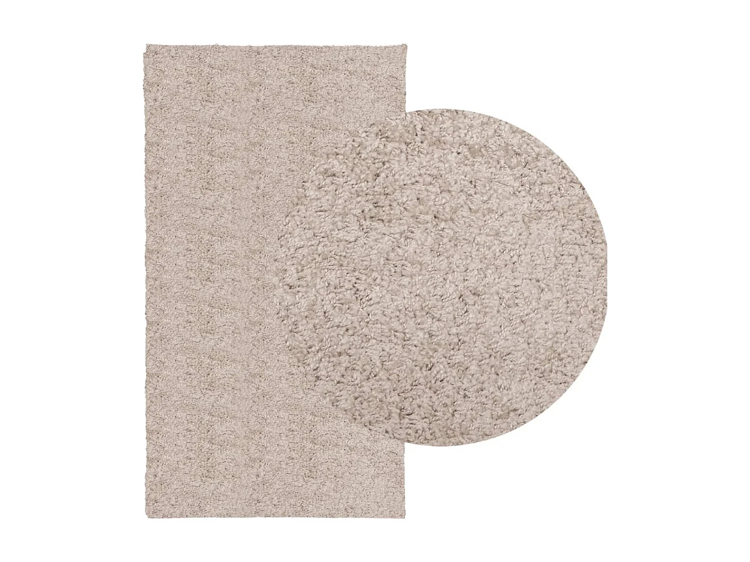 Vito  Tapis shaggy PAMPLONA poils longs moderne beige 60x110 cm