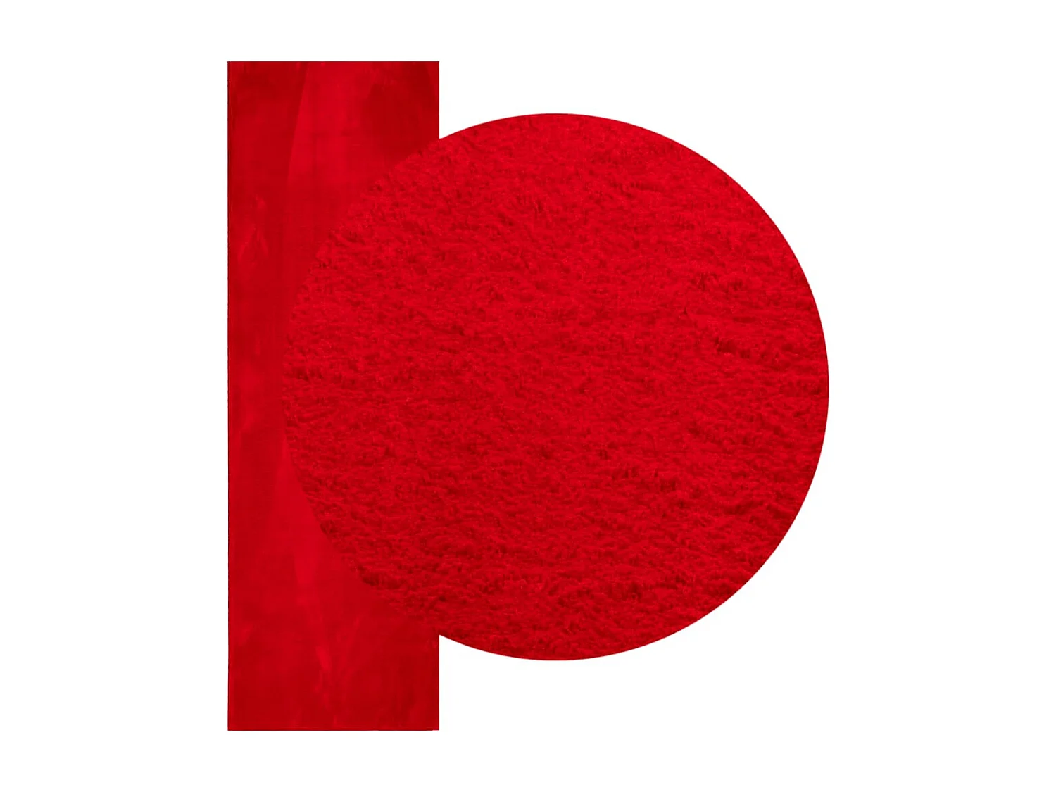 Prolenta Premium -  Tapis HUARTE à poils courts doux et lavable rouge 80x250 cm