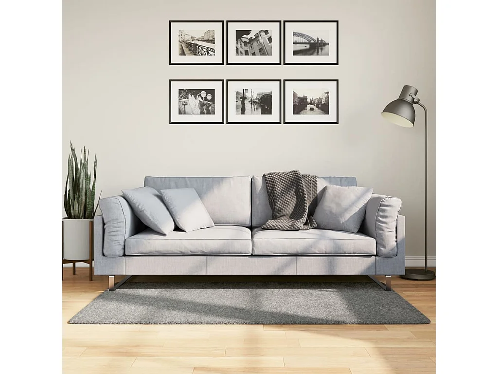 Vito  Teppich Shaggy Hochflor Modern Grün 80x150 cm