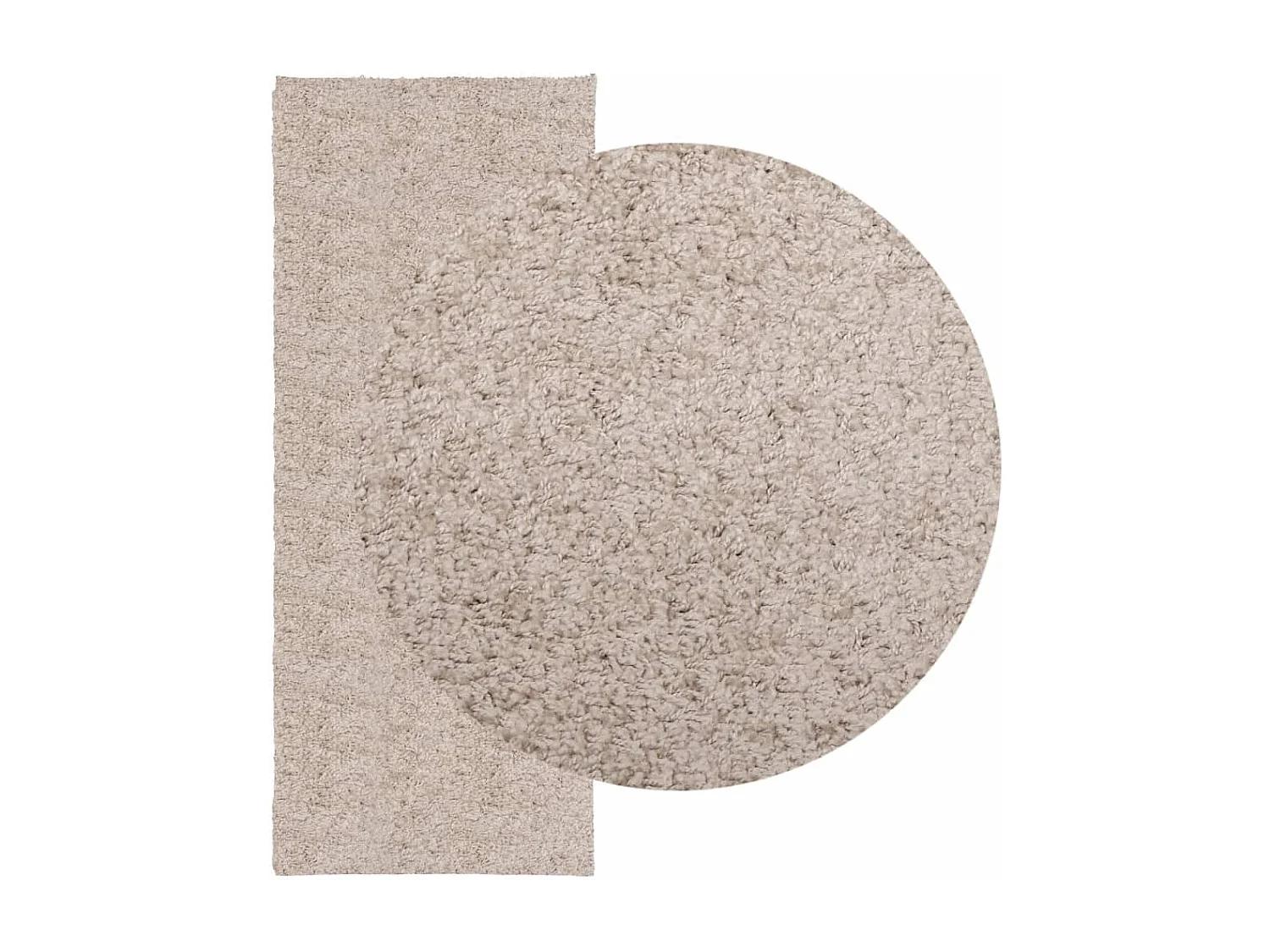 Vito  Tapis shaggy PAMPLONA poils longs moderne beige 80x200 cm