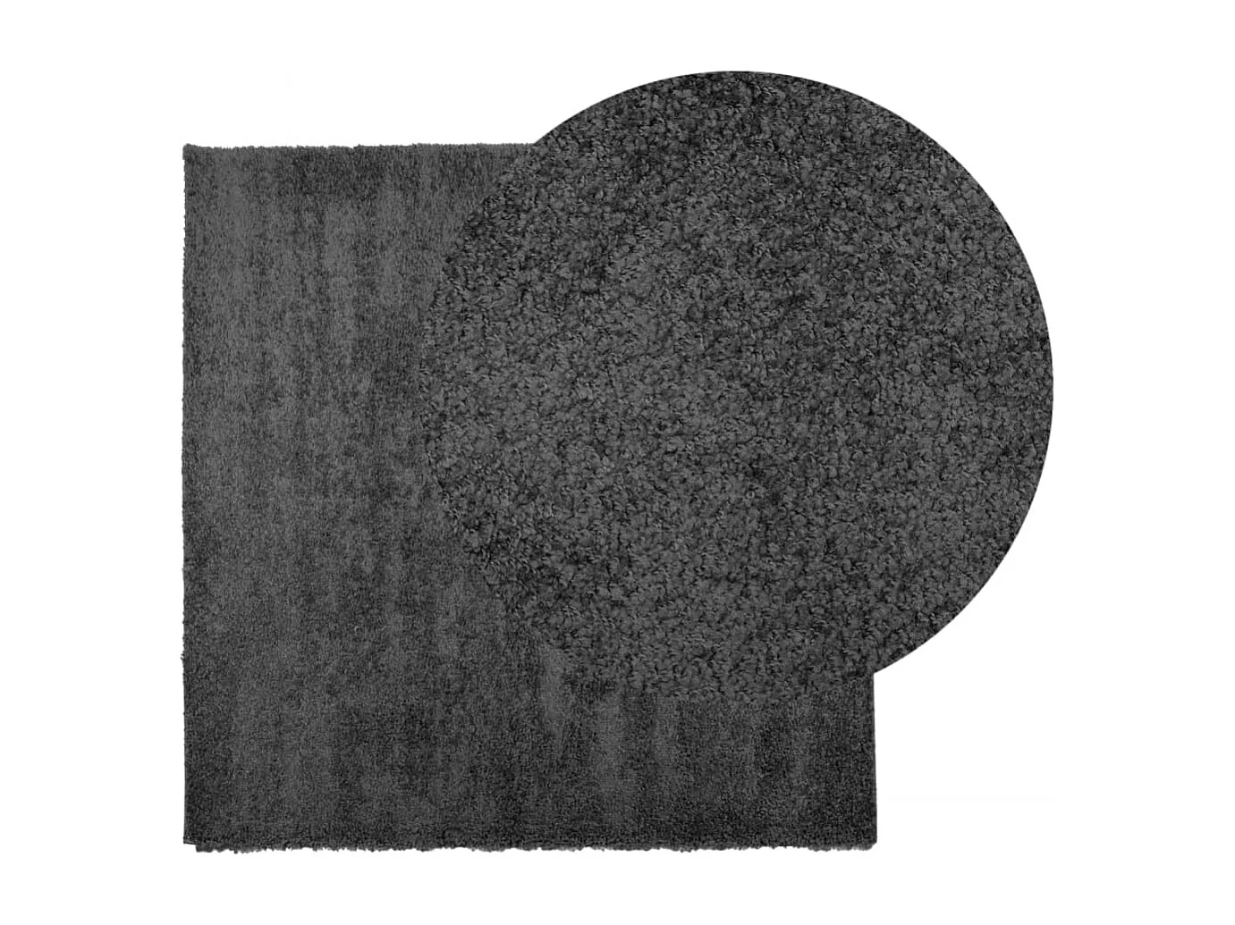 Vito  Vloerkleed PAMPLONA shaggy hoogpolig 120x120 cm antraciet