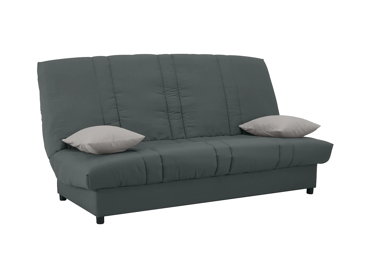 Canapé convertible clic-clac en tissu gris anthracite FARWEST III