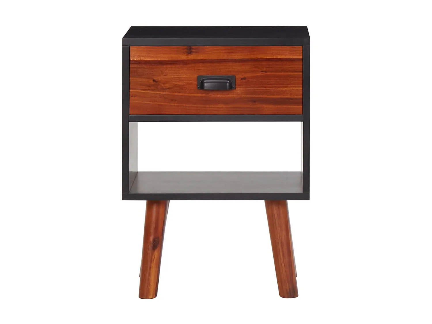 Pierre-Frédéric-Jean  Bois d'acacia massif Table de chevet 40x30x57 cm