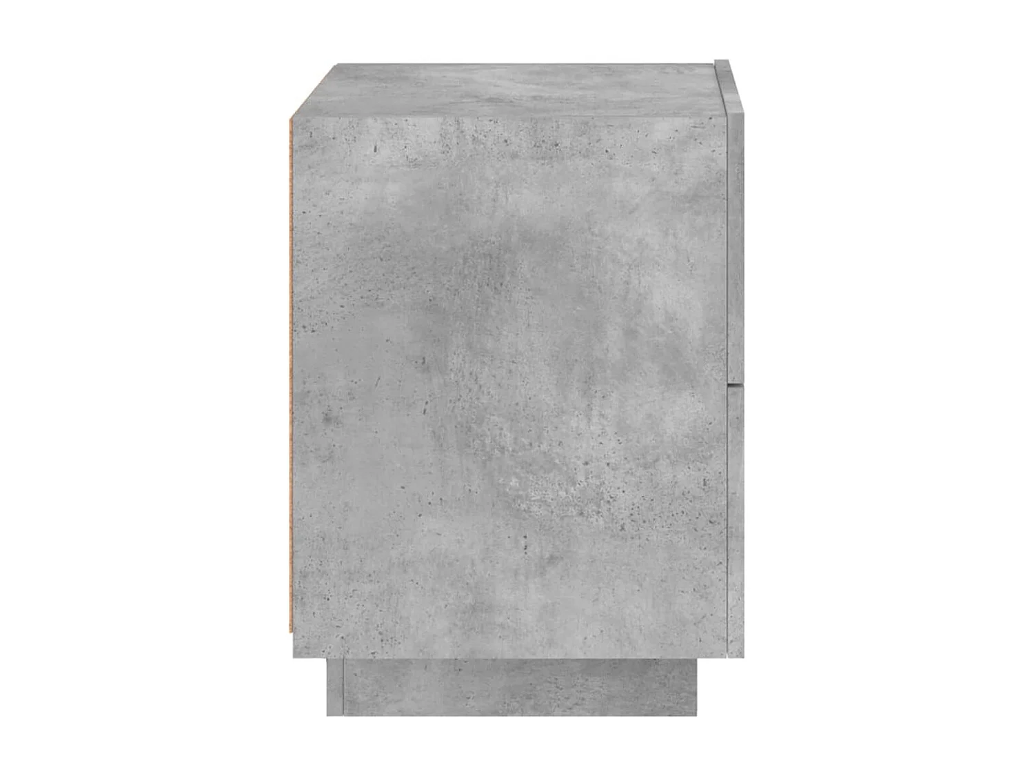 Marit Elise  Armoires de chevet et lumières LED 2 pcs gris béton