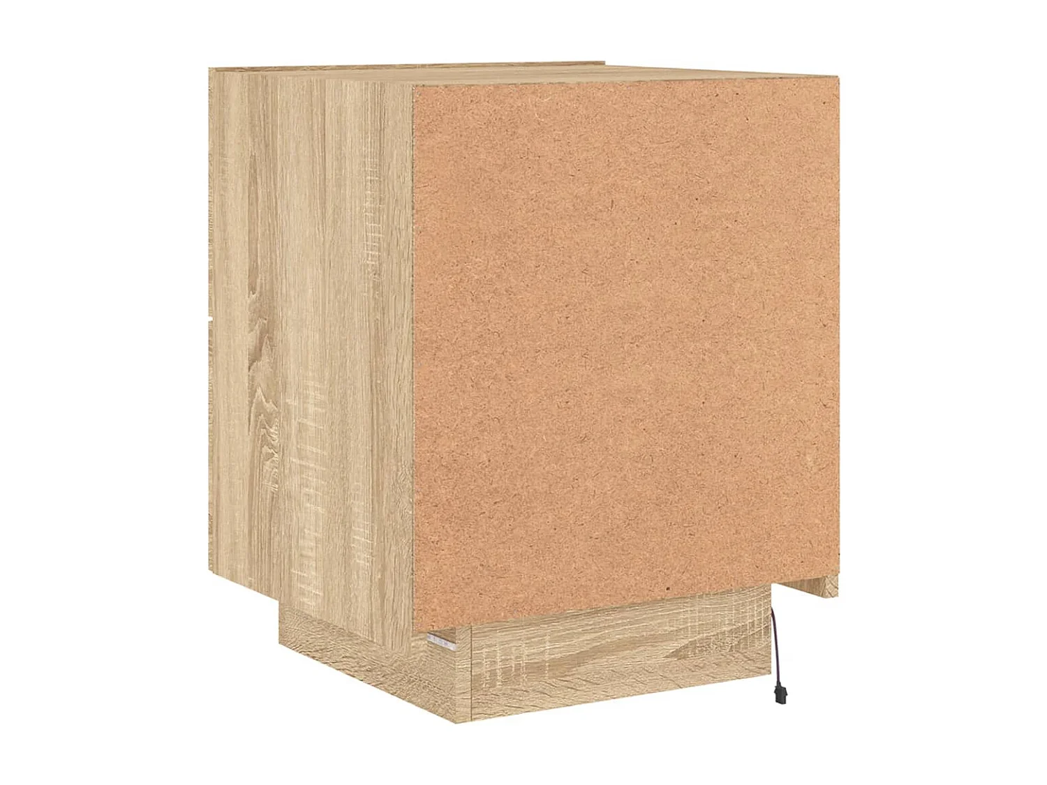 Prolenta Premium -  Armoire de chevet avec lumières LED chêne sonoma