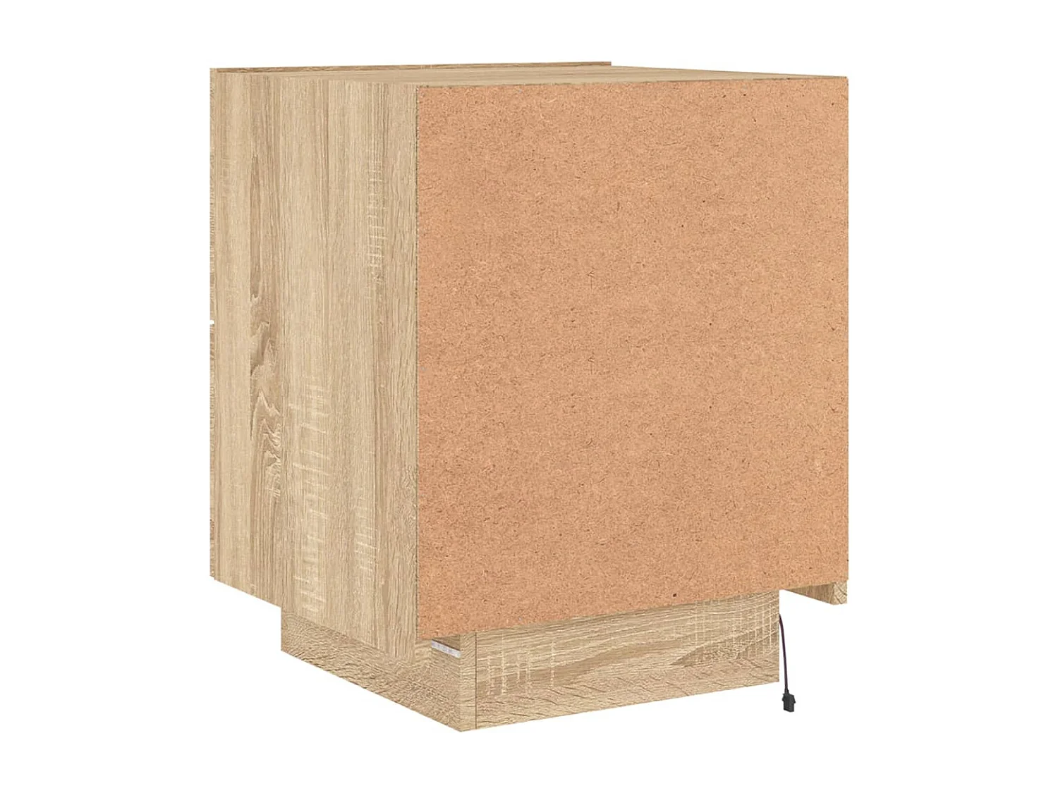 Marit Elise  Armoires de chevet et lumières LED 2 pcs chêne sonoma