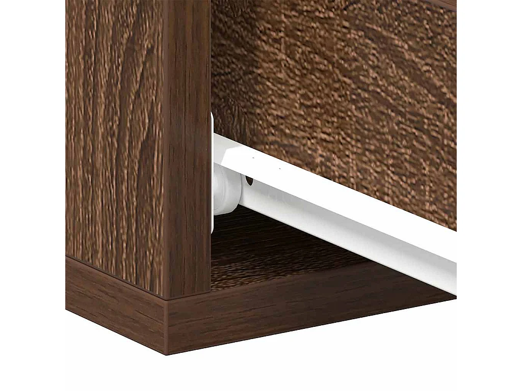 Stanford  Hängender Nachttisch Braun Eiche 40x30x15 cm Holzwerkstoff