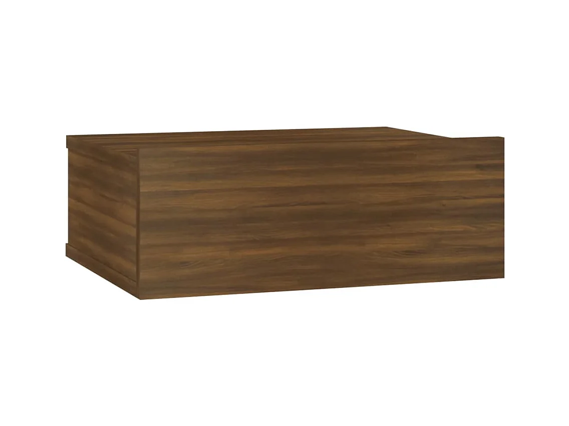 Stanford  Hängender Nachttisch Braun Eiche 40x30x15 cm Holzwerkstoff