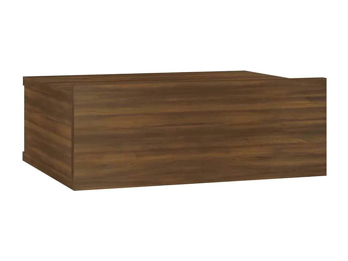 Stanford  Table de chevet flottante Chêne marron 40x30x15 cm