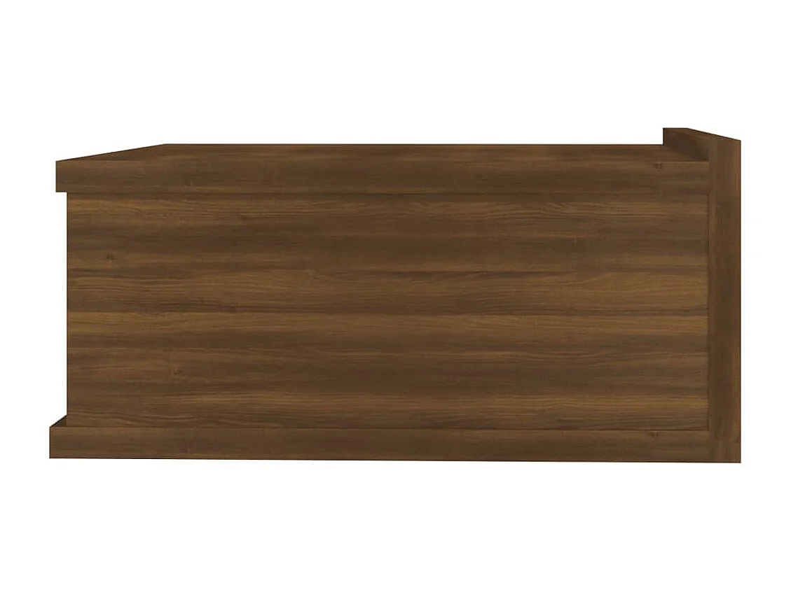 Stanford  Table de chevet flottante Chêne marron 40x30x15 cm