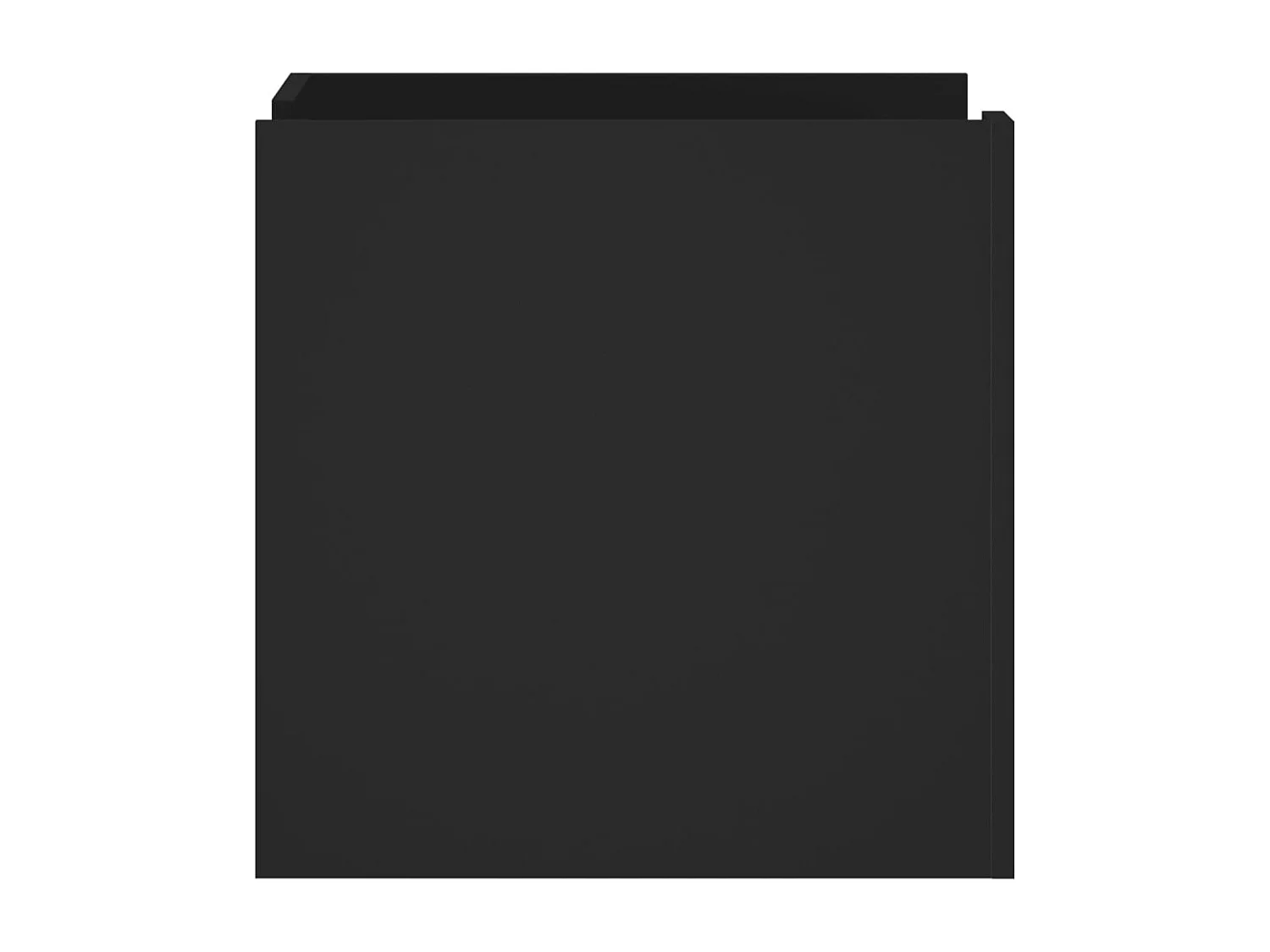 Chesnee  Nachtkastje 45x50x50 cm bewerkt hout zwart