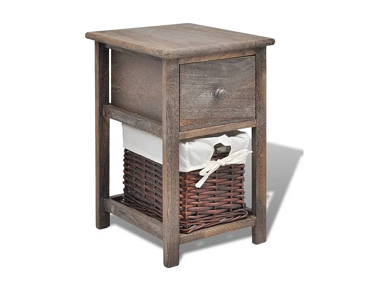 Anwar  Table de chevet Bois Marron