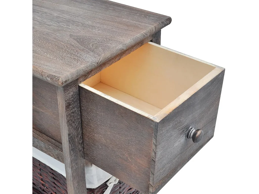 Anwar  Table de chevet Bois Marron