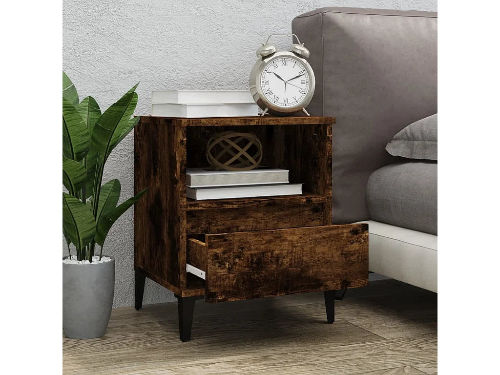 Centennial  Nachtkastjes 2 st 40x35x50 cm gerookt eikenkleurig